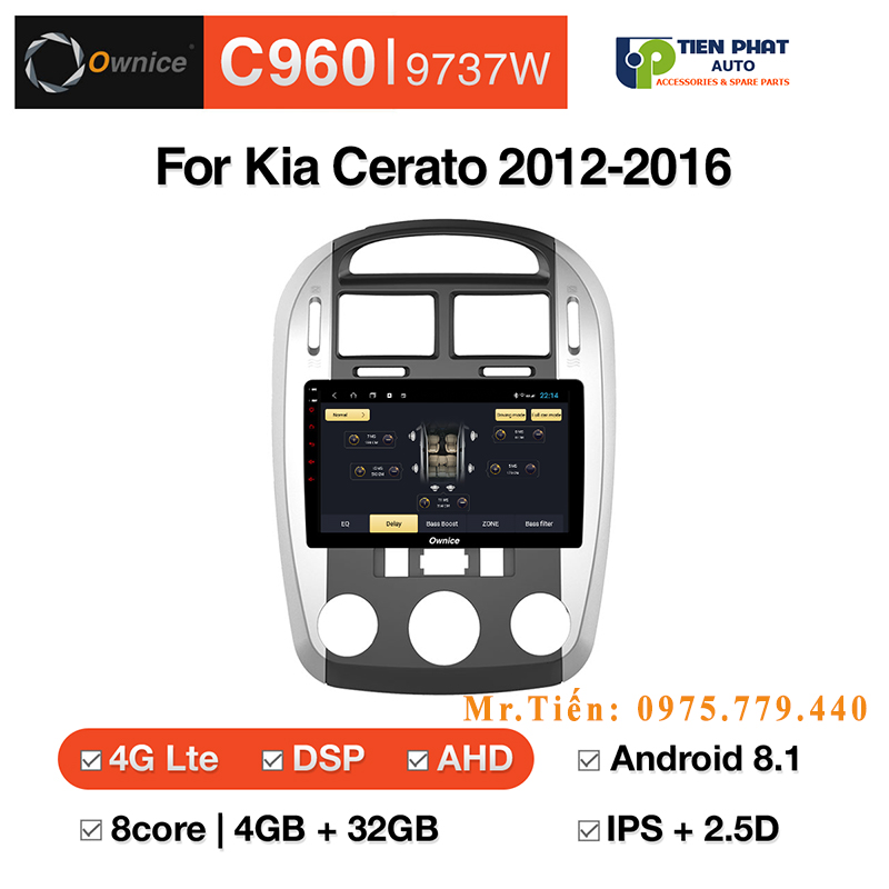 Màn Hình DVD Ownice C960 Cho Kia Cerato 2012-2016